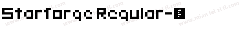Starforge Regular字体转换